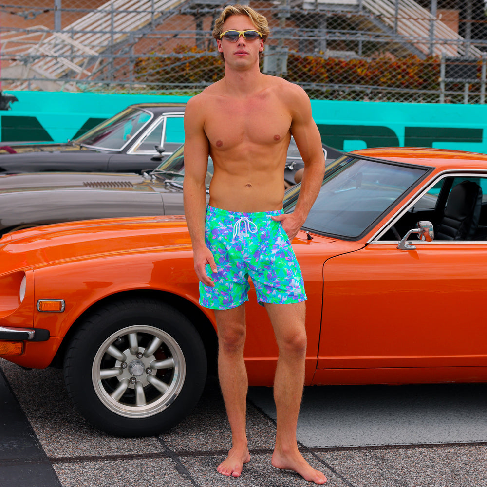 Kulani Kinis Mens Swim Trunks - Monaco Whispers (Tropic Tour Collection)