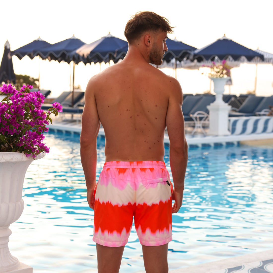 Kulani Kinis Mens Swim Trunks - Strawberry Vanilla (Olipop X Kulani Kinis Collection)
