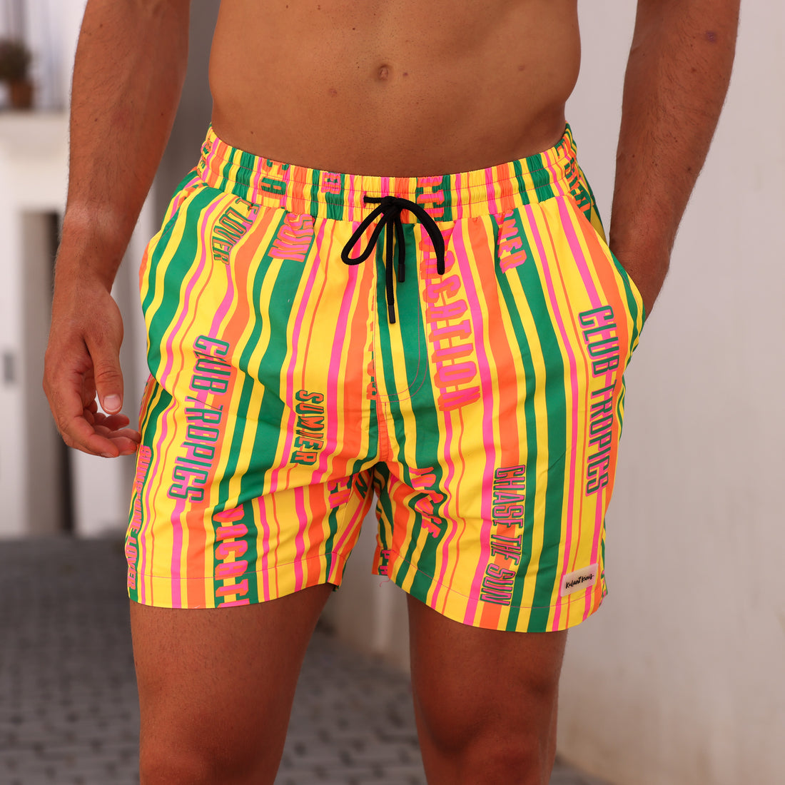 Kulani Kinis Mens Swim Trunks - Sunshine Lover (Club Soleil Collection)