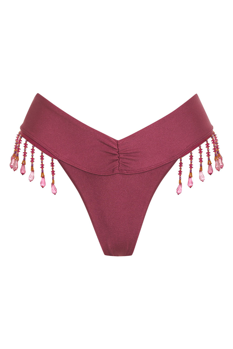 Frankies Bikinis x Sydney Sweeney Muse Skimpy Bikini Bottom - Dusty Rose