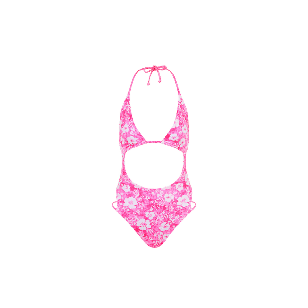Kulani Kinis Braided Cut Out One Piece - Island Blush (Golden Daze Collection)