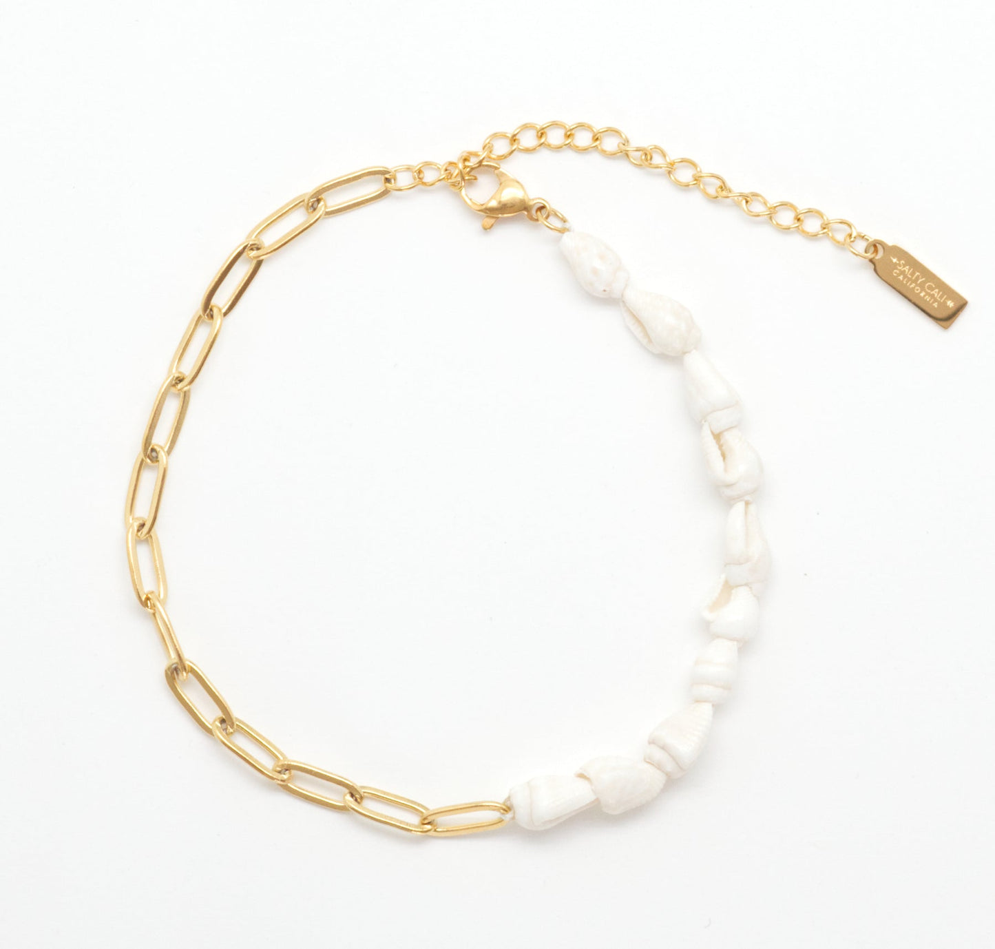 Salty Cali Paloma Anklet - Shell