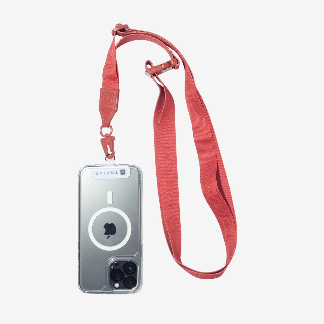 Thread Wallets Phone Sling Lanyard - Red