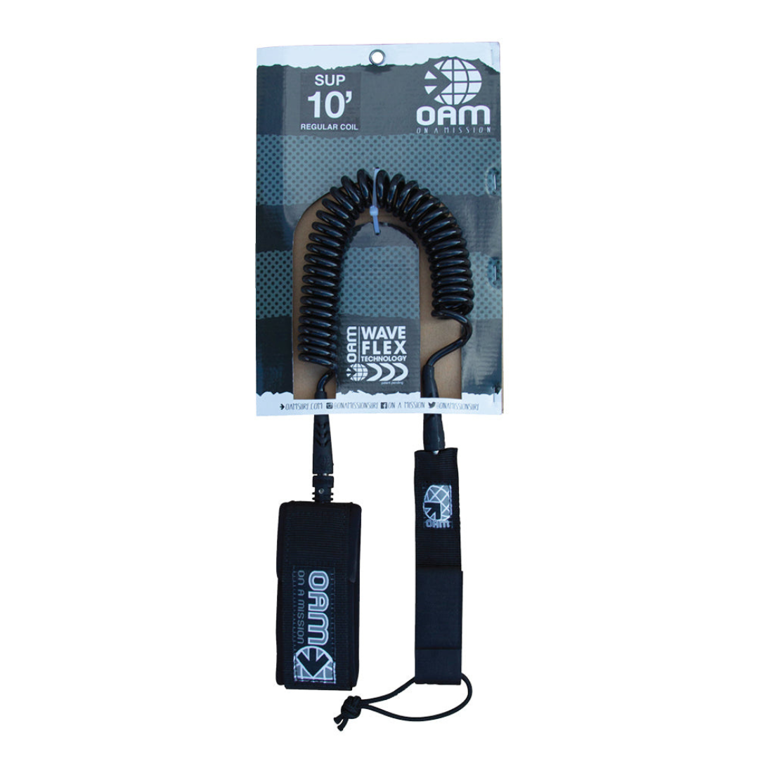 OAM 10' Straight Coil SUP Leash