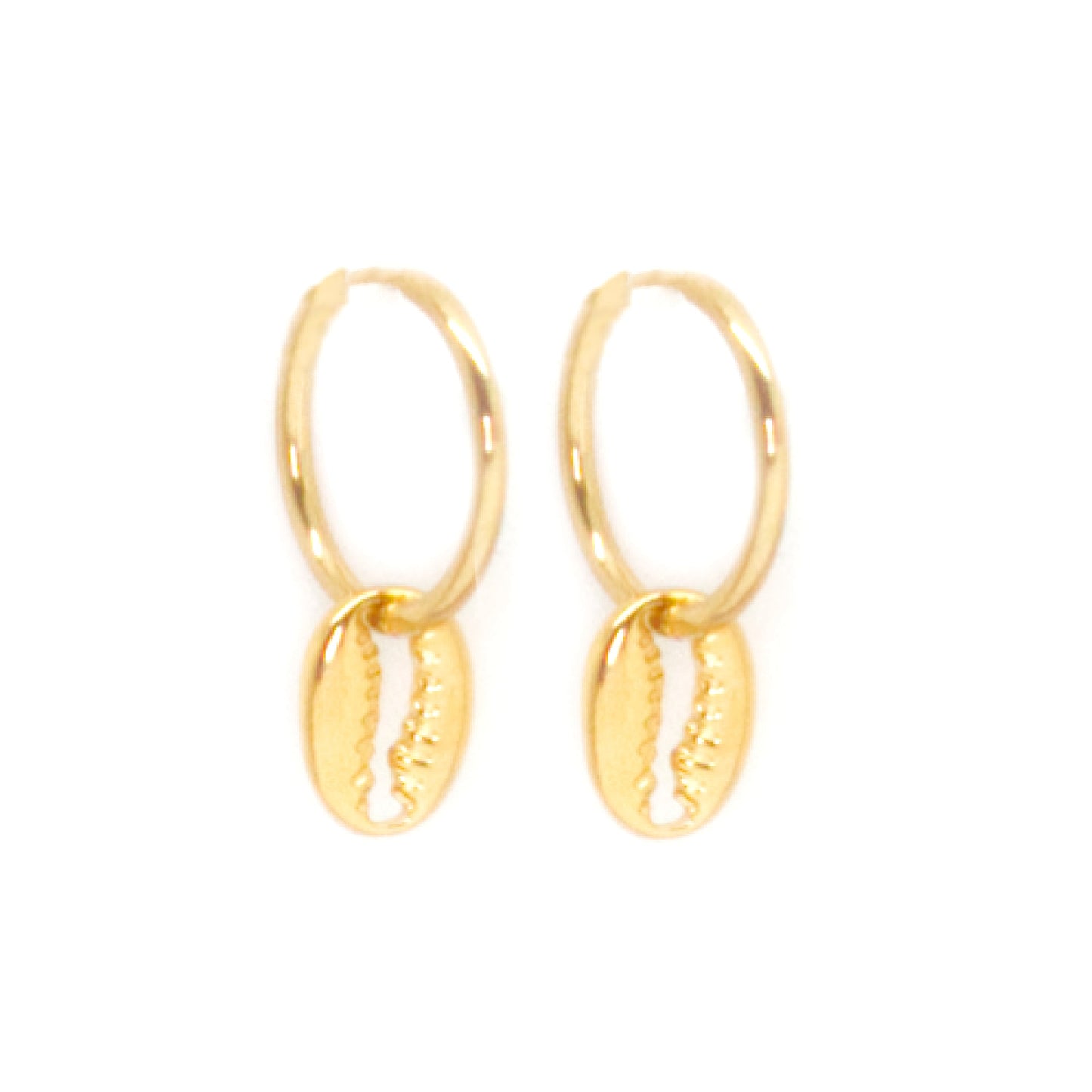 Salty Cali Puka Hugger Earrings - Gold
