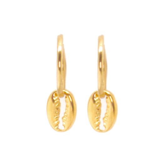 Salty Cali Puka Hugger Earrings - Gold