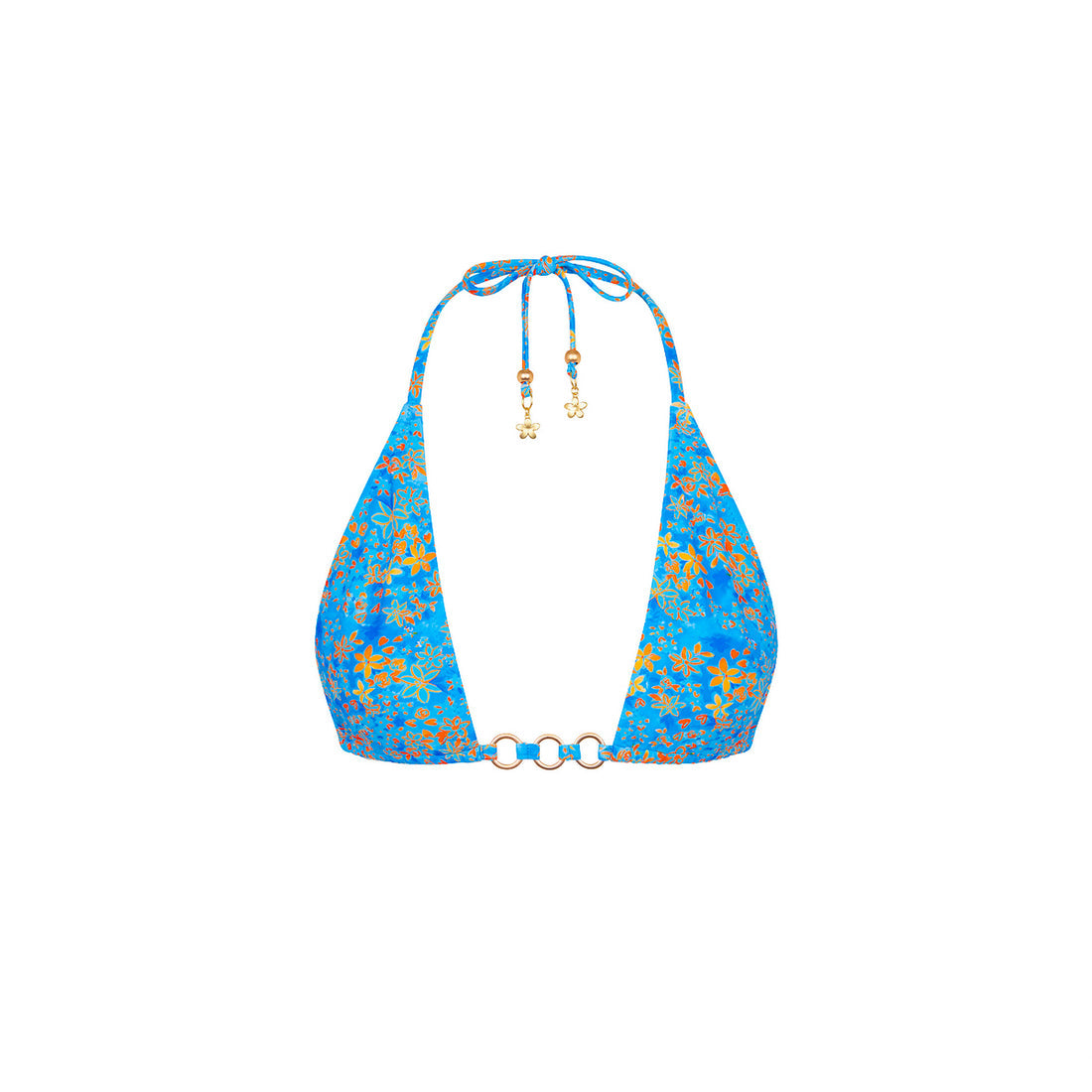 Kulani Kinis Trio Ring Triangle Bikini Top - Cream Soda (Olipop X Kulani Kinis Collection)