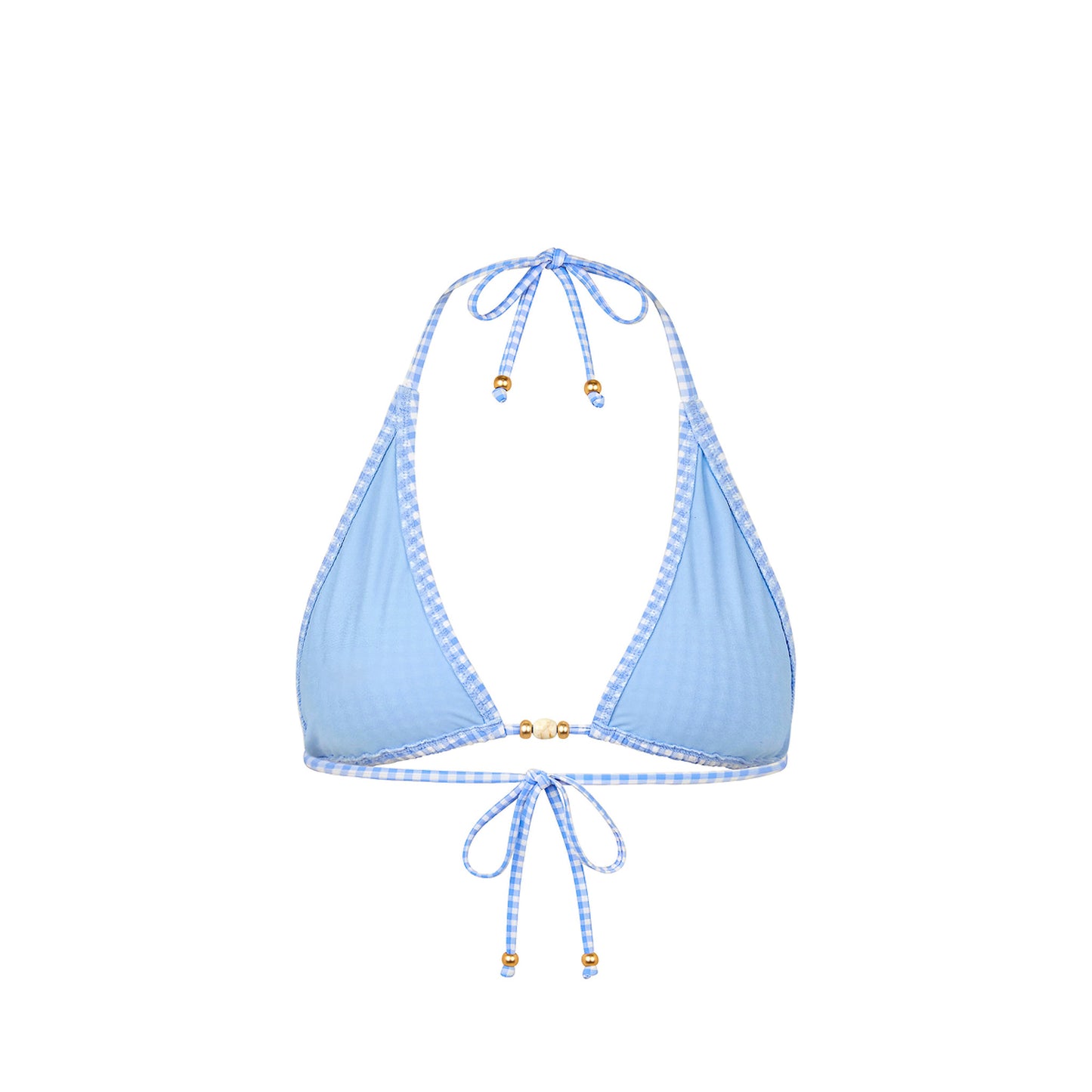 Kulani Kinis Classic Tie Halter Bikini Top - Skinny Dip (Mermaid Moon Collection)