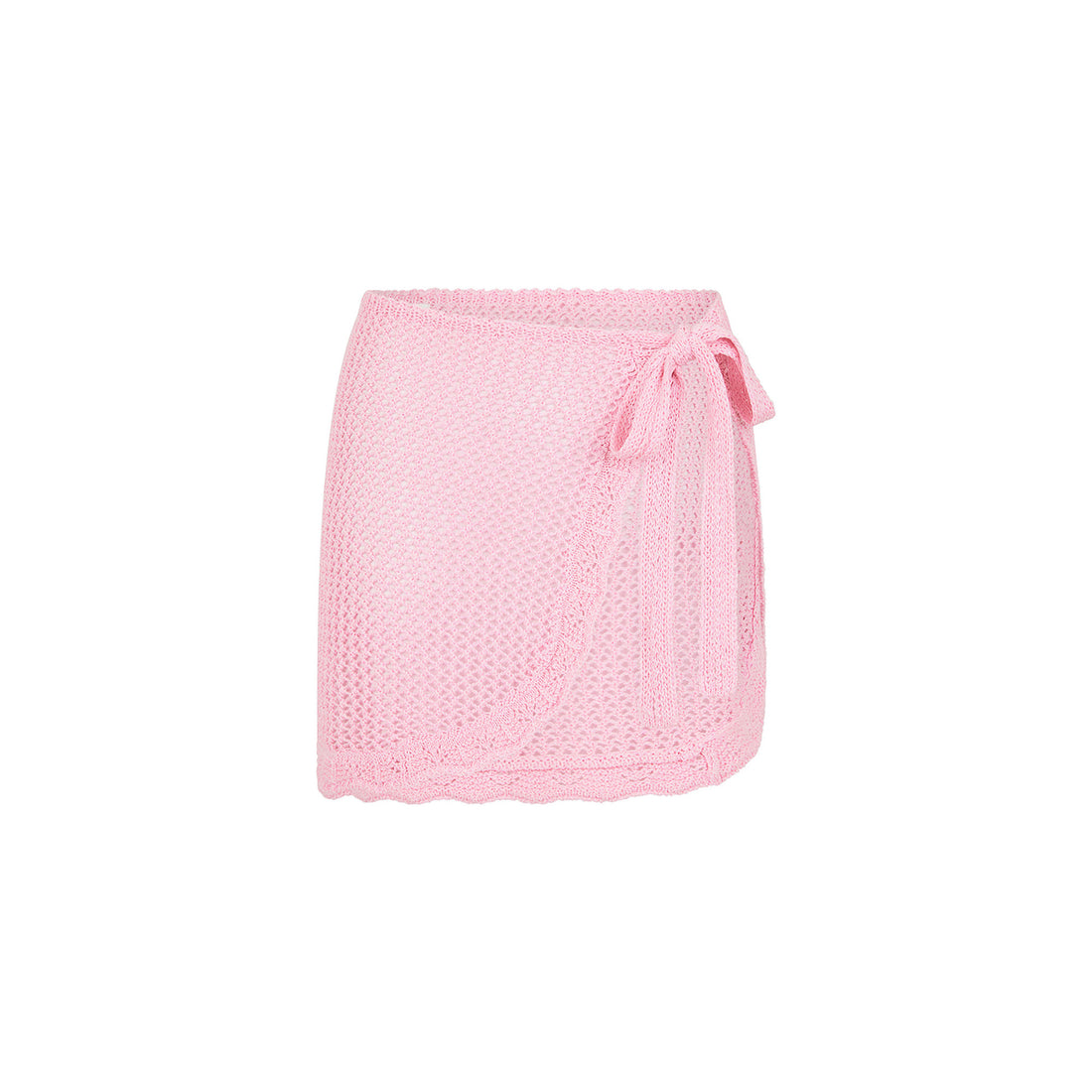 Kulani Kinis Crochet Knit Mini Sarong - Strawberry Glaze (Postcard Promises Collection)