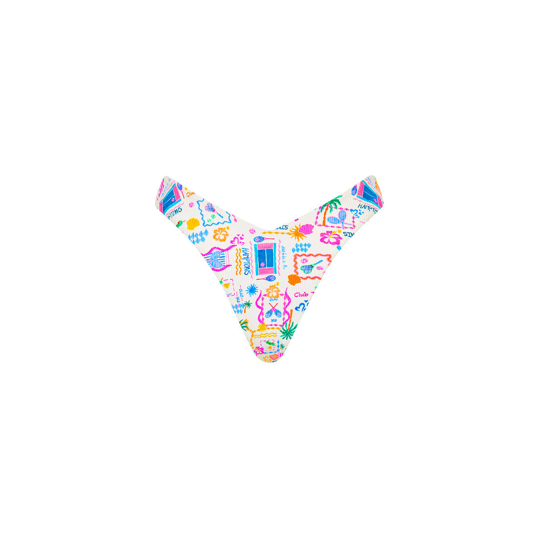 Kulani Kinis Y Cheeky Bikini Bottom - Coconut Club (Club Soleil Collection)