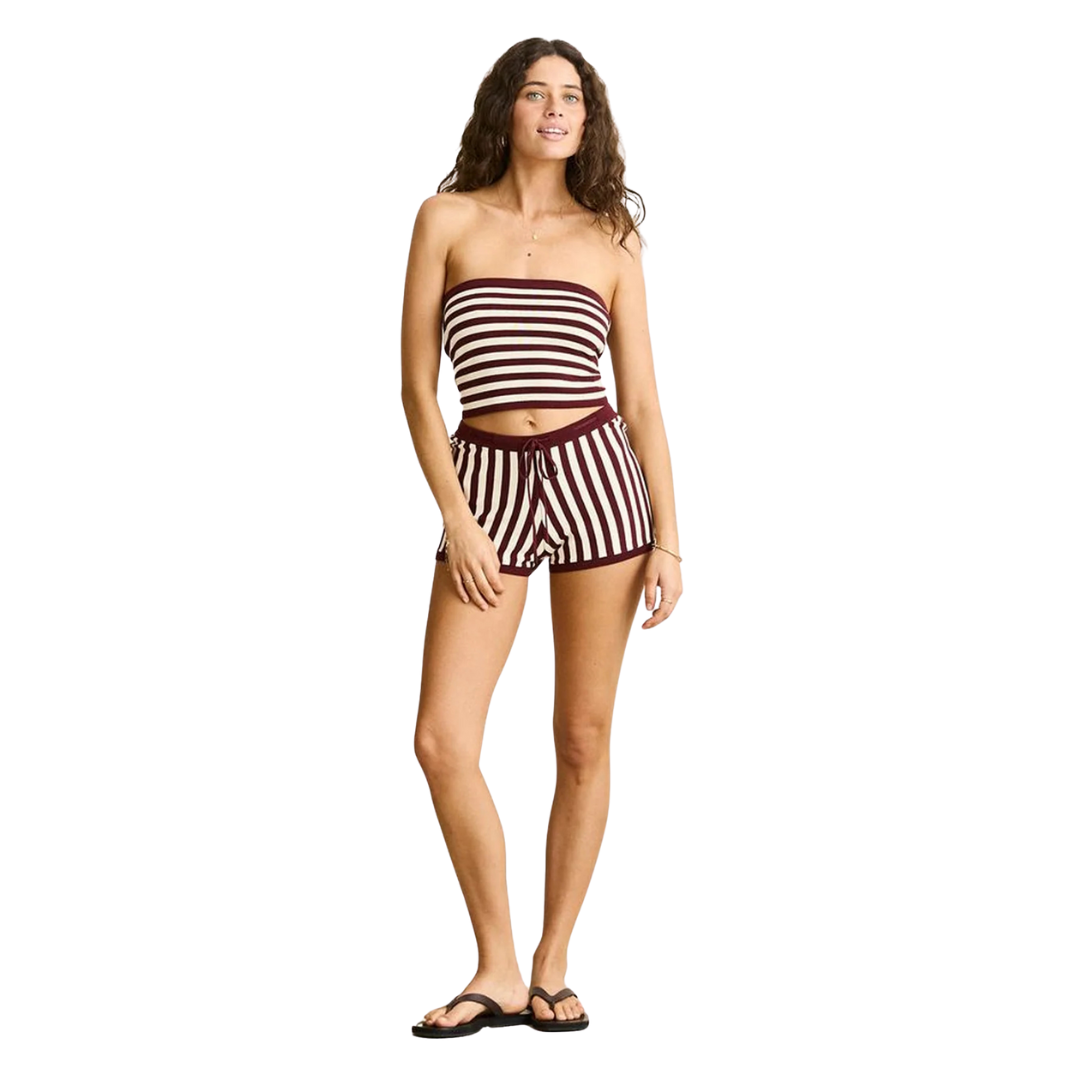 Rhythm Daybreak Stripe Bandeau Knit Top - Paprika