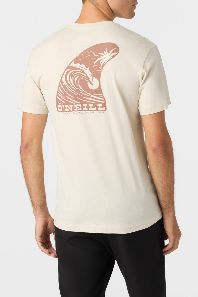 O'Neill Skeg Standard Fit Tee - LT Khaki