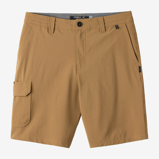 O'Neill TRVLR 20" Cargo Hybrid Shorts - Dark Khaki