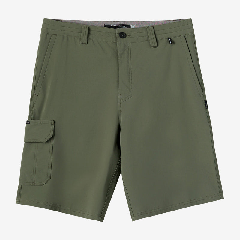 O'Neill TRVLR 20" Cargo Hybrid Shorts - Dark Olive