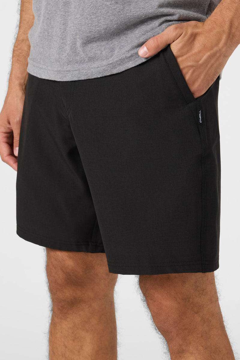 O'Neill Reserve Heather 19" Hybrid Short - Heather Black