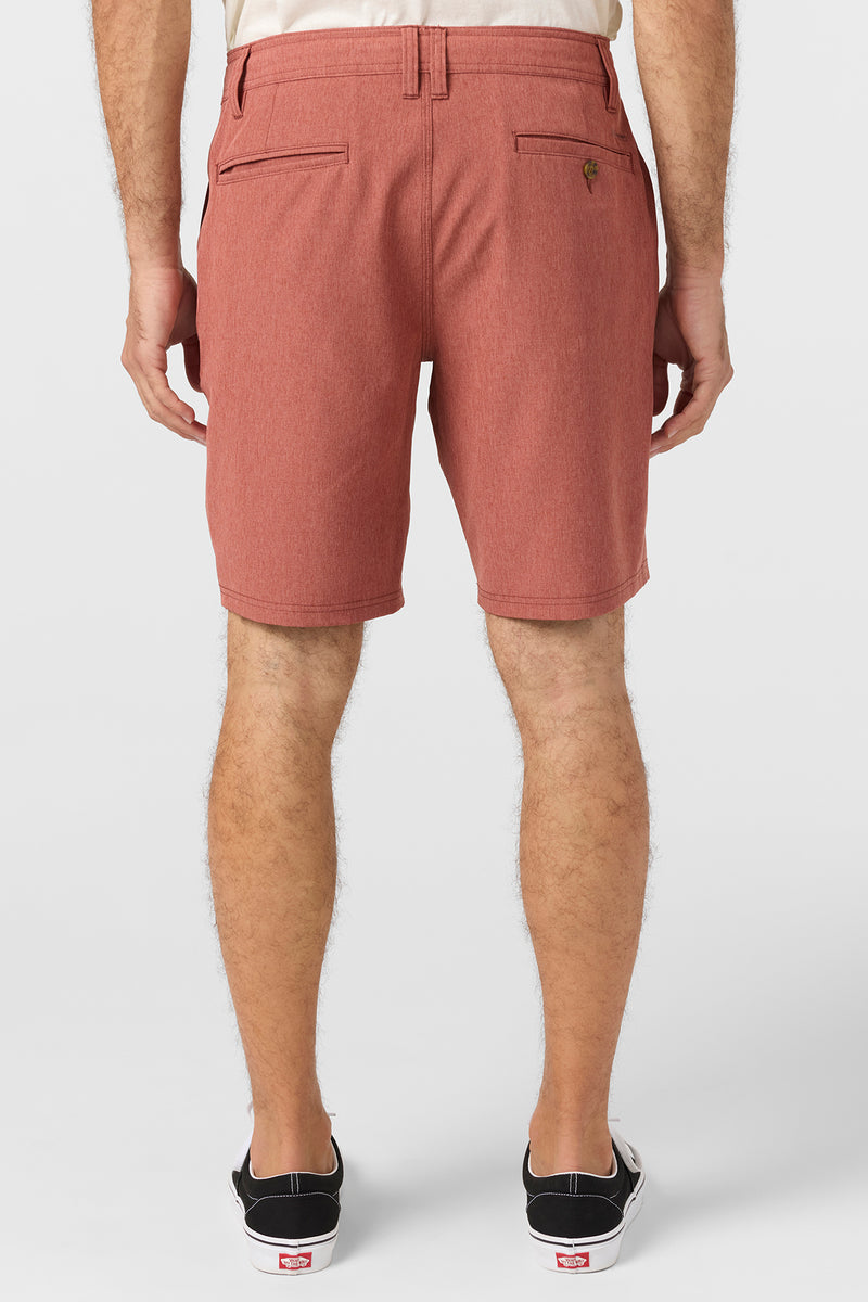 O'Neill Reserve Heather 19" Hybrid Short - Heather Mahogany