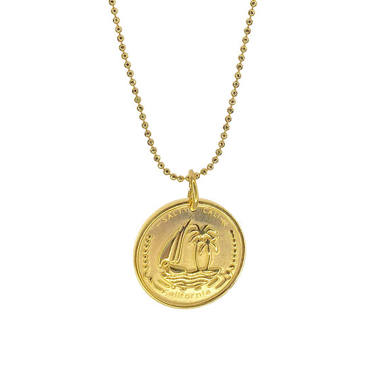 Salty Cali Golden Sun Necklace - Gold