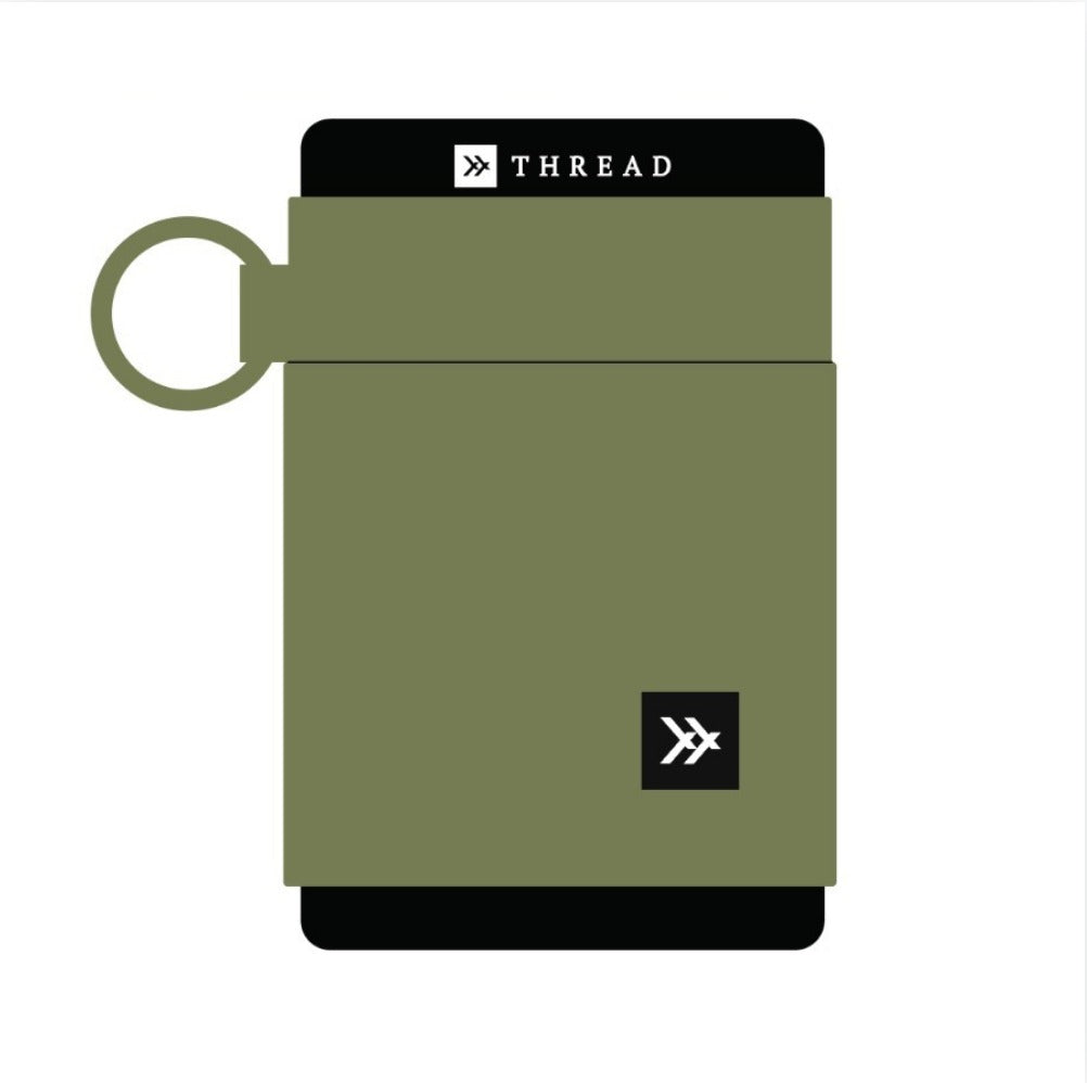 Thread Wallets Olive Elastic Wallet