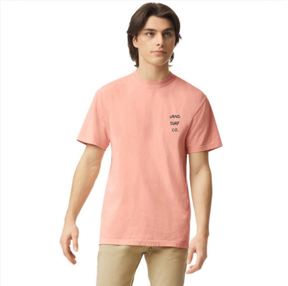 Sand Surf Co. Yin Yang Unisex Tee - Grapefruit