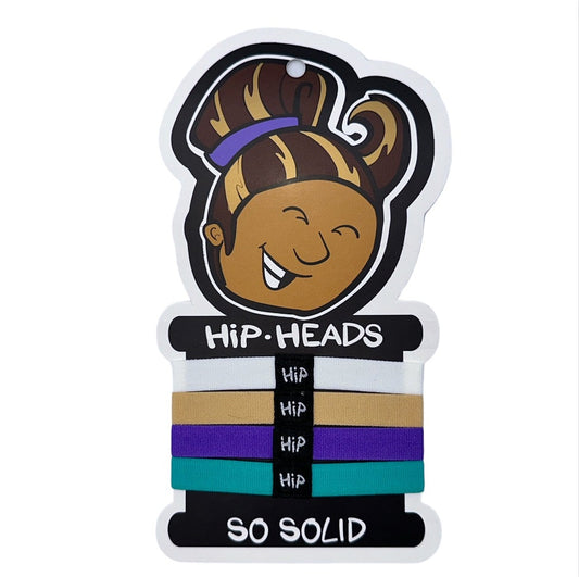 Hip Heads Solid Retro Hair Tie Bundle