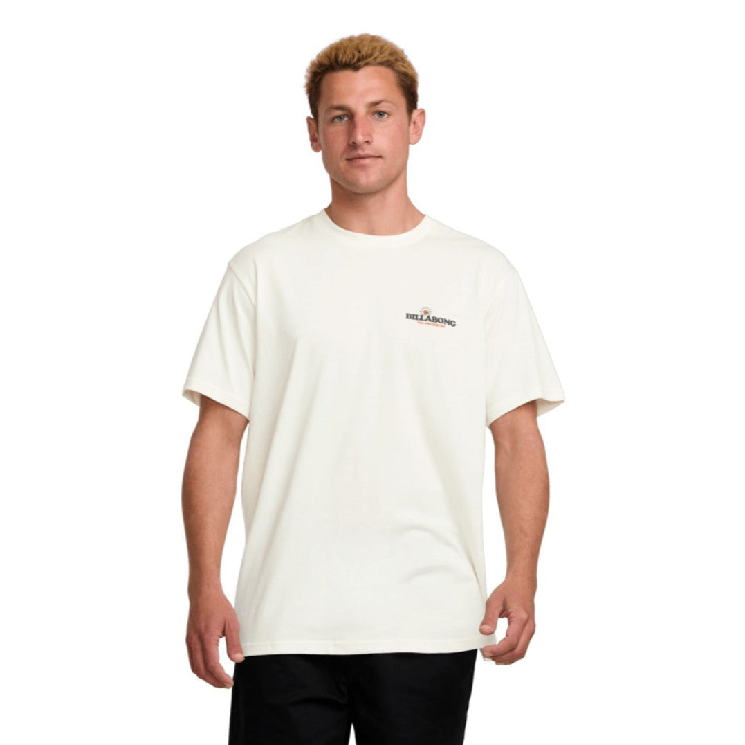 Billabong No Pressure Premium Short Sleeve T-Shirt - Off White