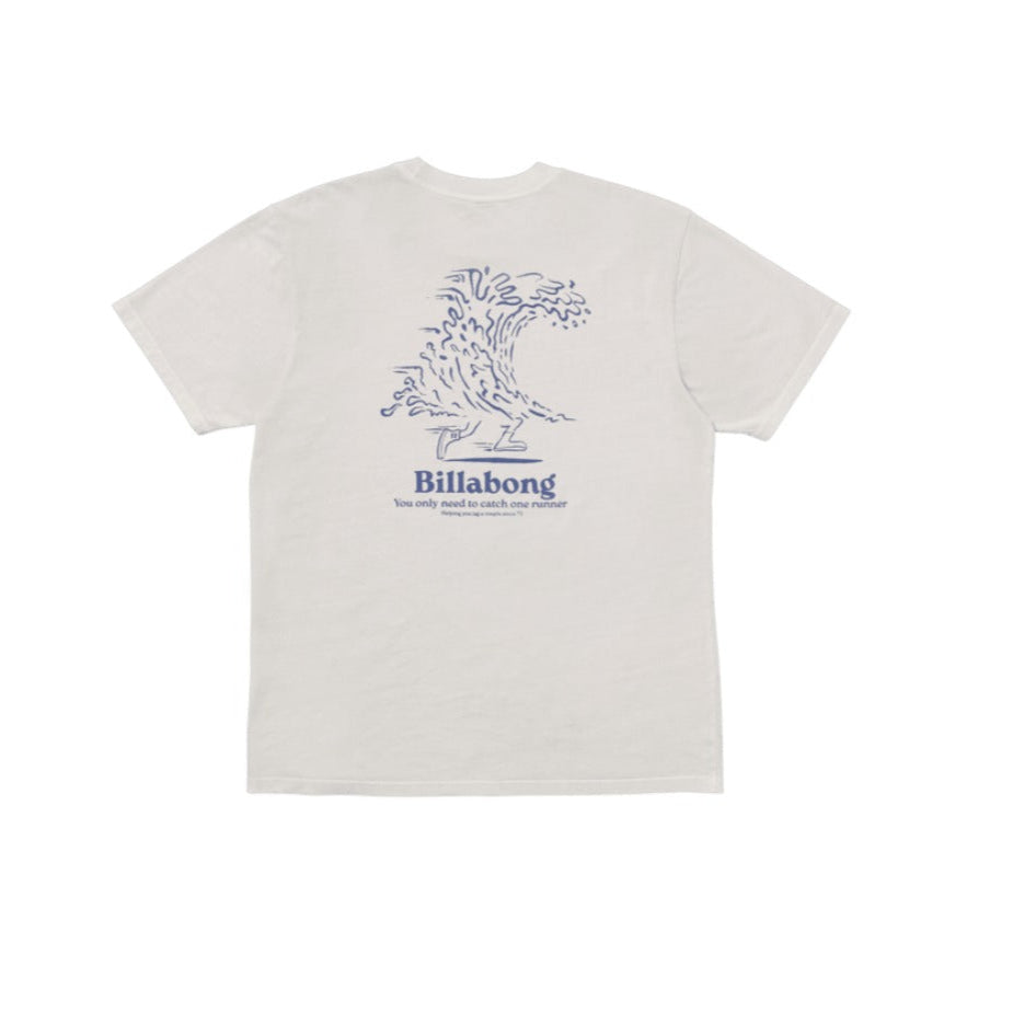 Billabong Catch One Premium Wave Washed Short Sleeve T-Shirt - Silver