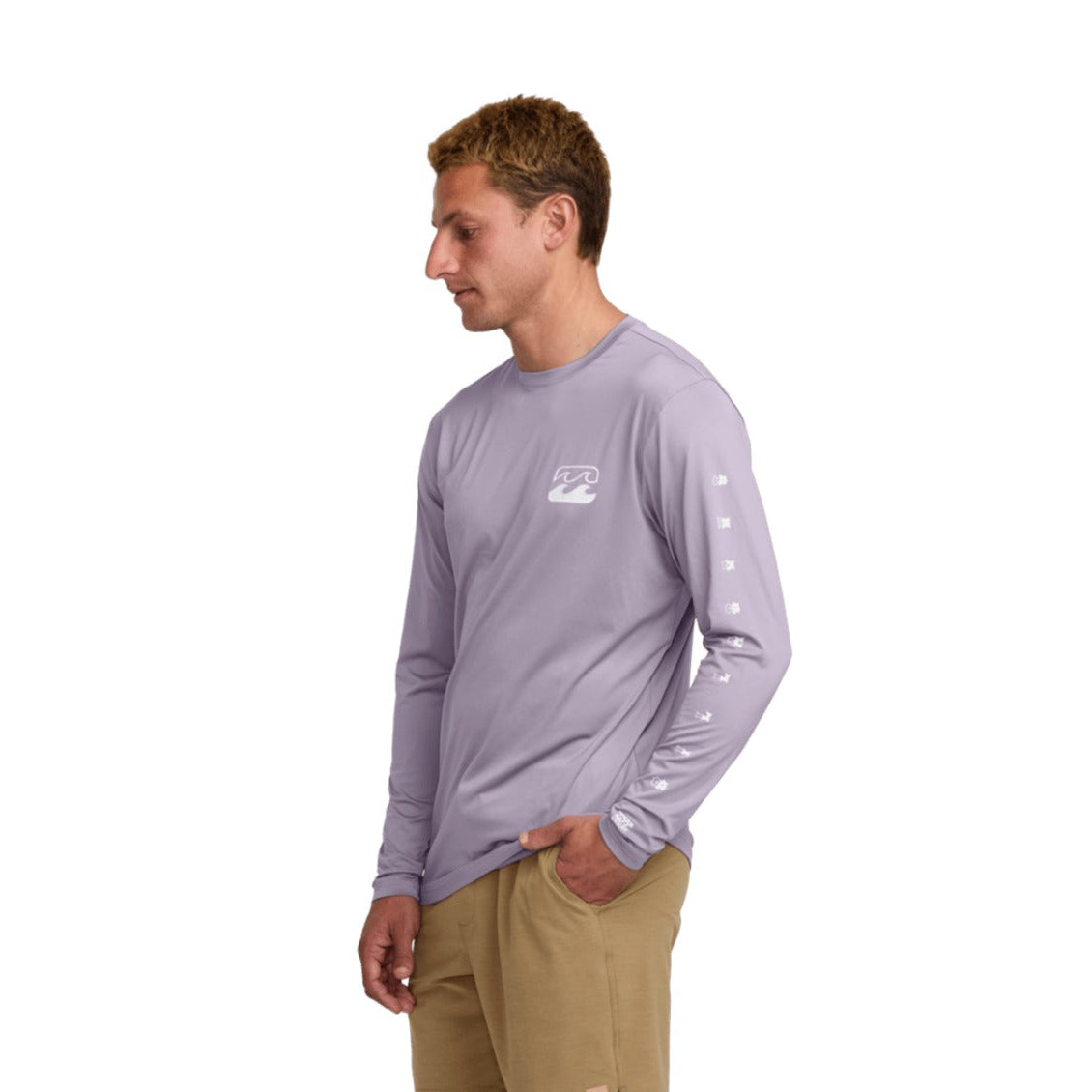 Billabong Unity Loose Fit Long Sleeve Rashguard - Light Purple