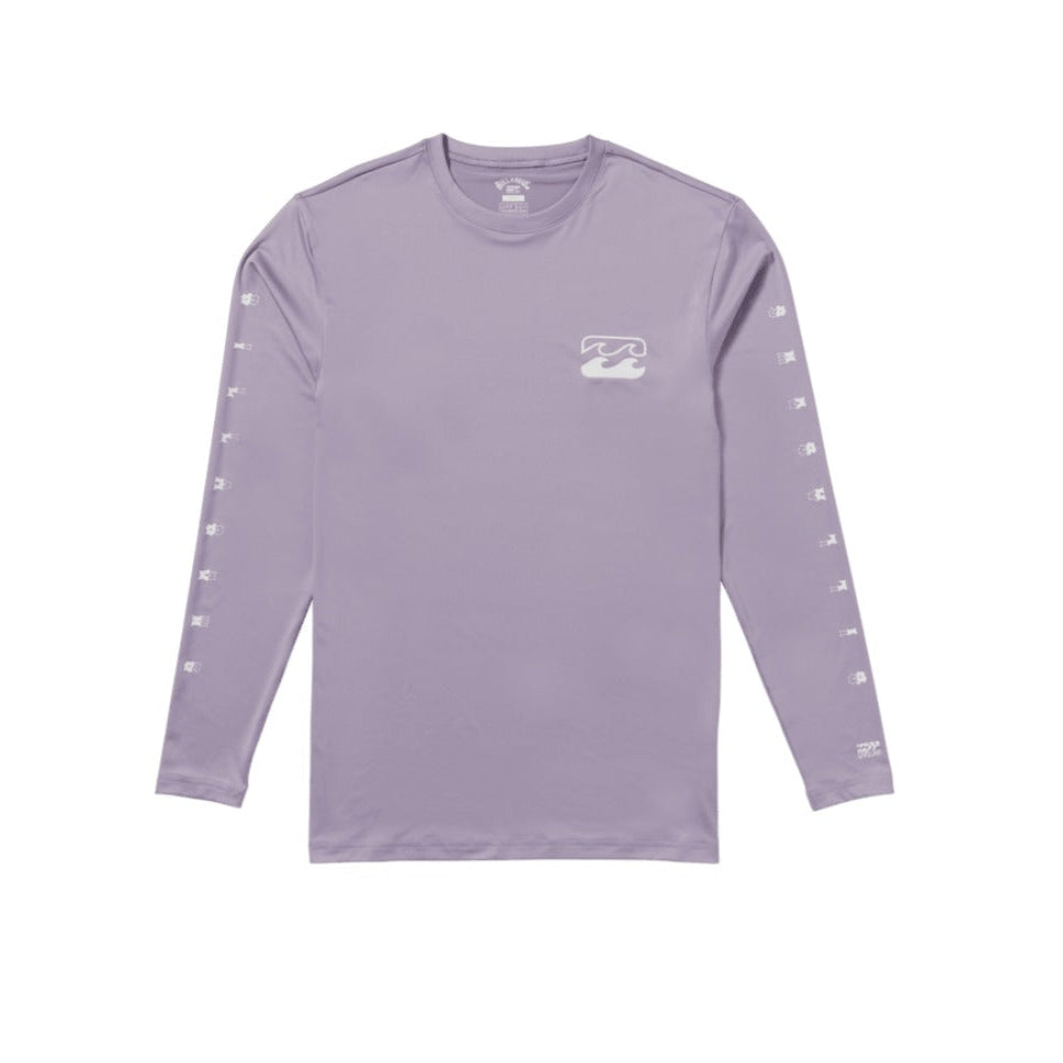 Billabong Unity Loose Fit Long Sleeve Rashguard - Light Purple