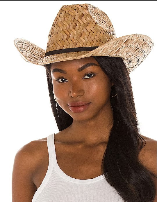 Brixton Houston Straw Cowboy Hat - Natural