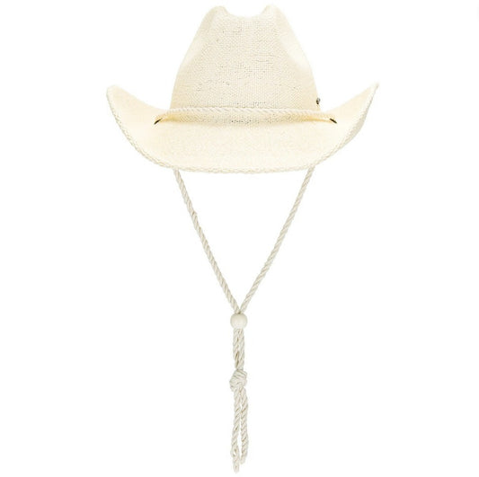 Brixton Austin Straw Cowboy Hat - Bone