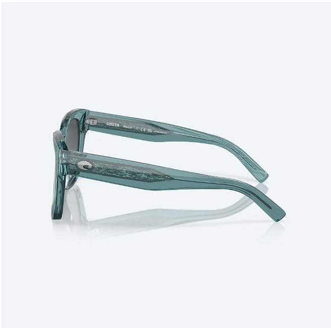 Costa Nusa Sunglass - Deep Crystal Aquamarine with Gray Gradient Polarized Glass