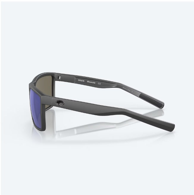 Costa Rincon Sunglass - Matte Smoke Crystal with Green Mirror Polarized Glass