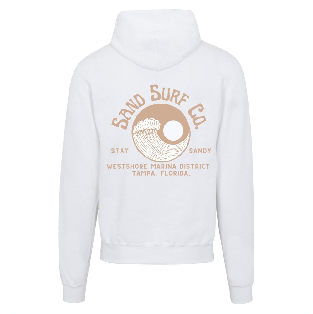 Sand Surf Co. Yin Yang Champion Hoodie - White Sands