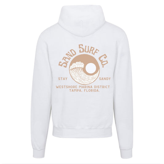 Sand Surf Co. Yin Yang Champion Hoodie - White Sands
