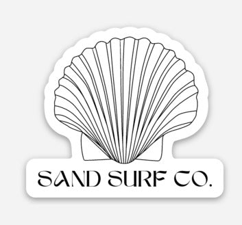 Sand Surf Co. Shell Sticker