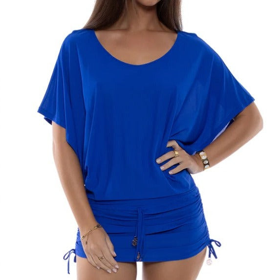 Luli Fama Cosita Buena Bombshell South Beach Dress - Electric Blue