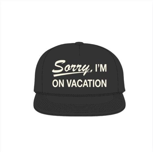 Duvin Sorry On Vacation Hat - Black