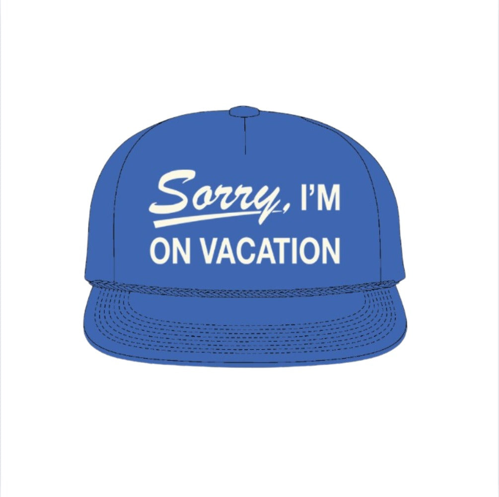 Duvin Sorry On Vacation Hat - Blue
