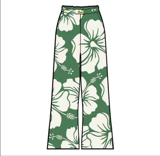 Duvin Trouble in Paradise Womens Pants - Green