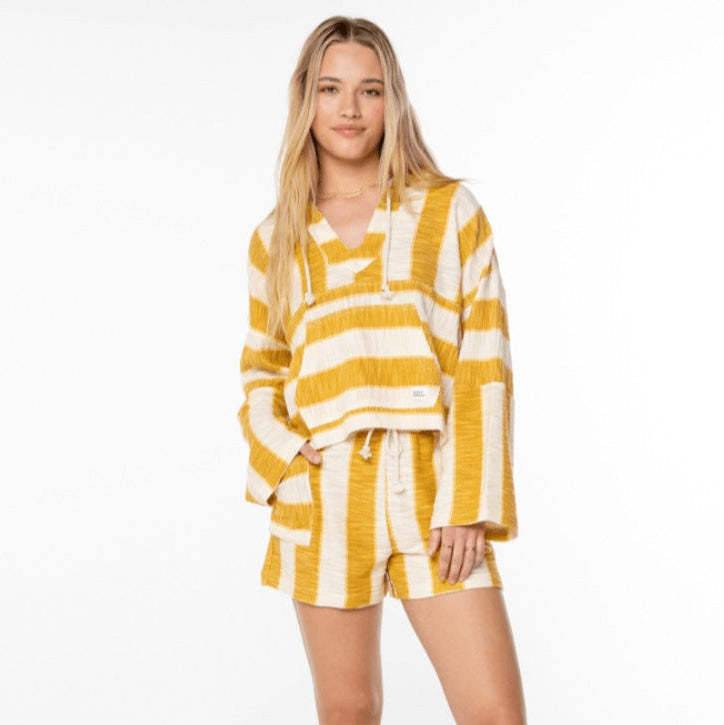 Roxy Sunny Coast Short - Amber Gold Jungle Beach Stripe