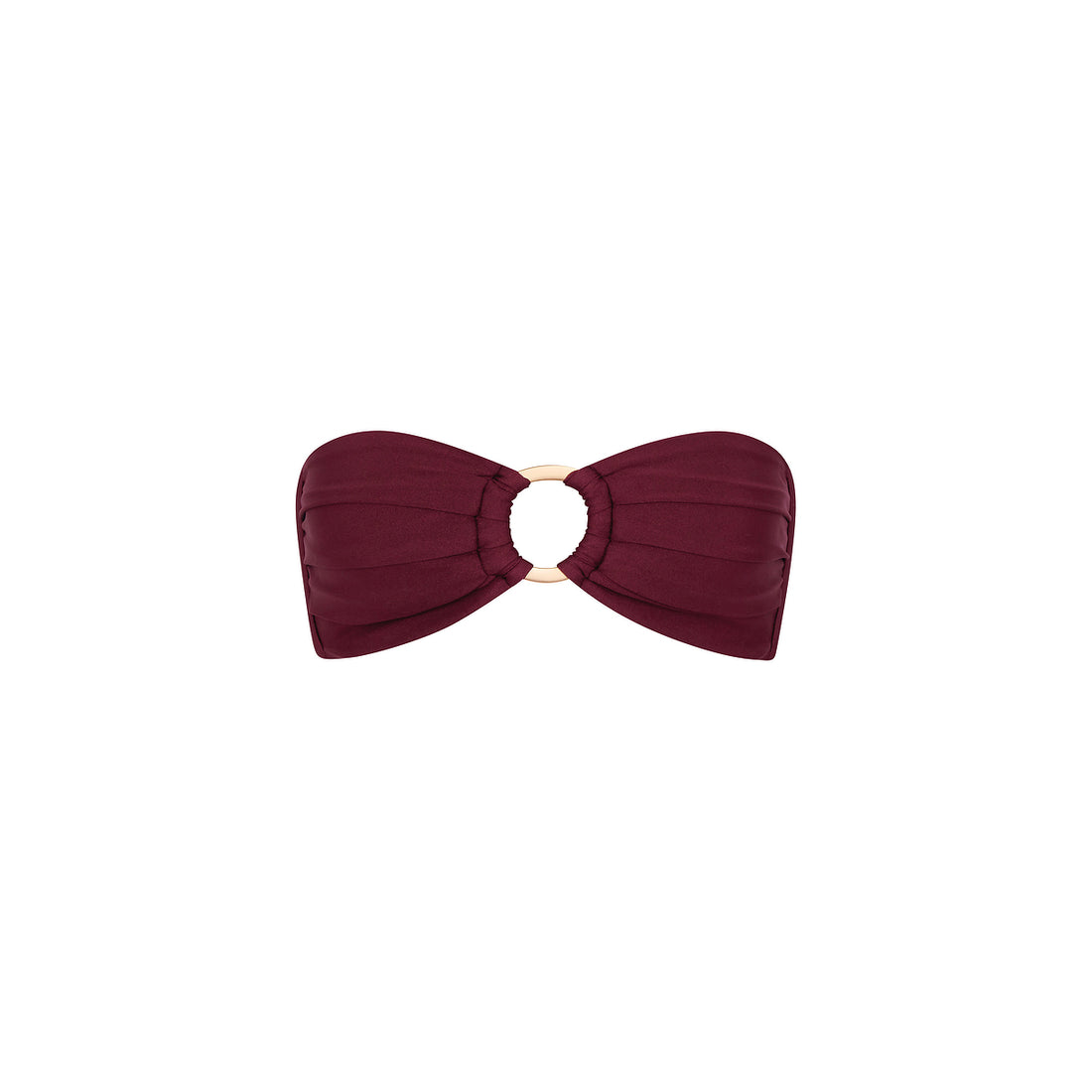 Kulani Kinis Strapless Bandeau Bikini Top - Sangria (Stardust Ranch Collection)