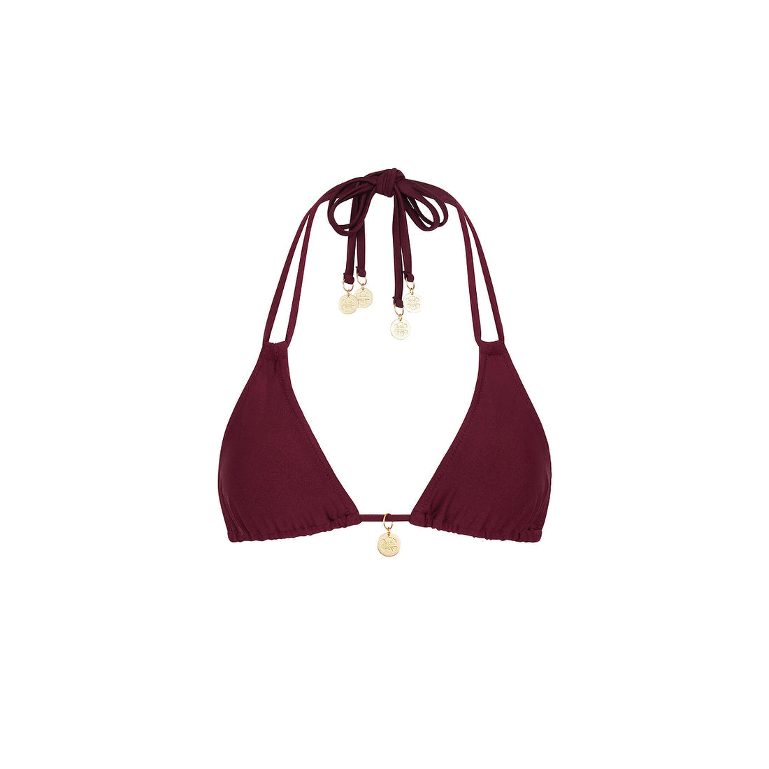 Kulani Kinis Halter Bralette Bikini Top - Sangria (Stardust Ranch Collection)