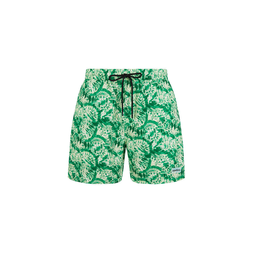Kulani Kinis Mens Swim Trunks - Emerald Tides (Golden Daze Collection)