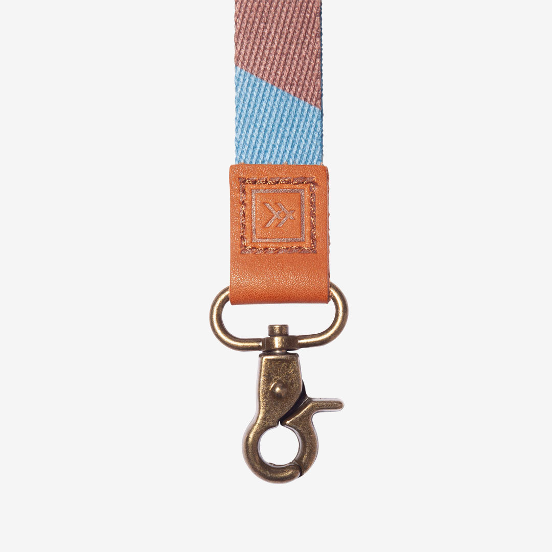 Thread Wallets Fine Line Blue Wrist Lanyard
