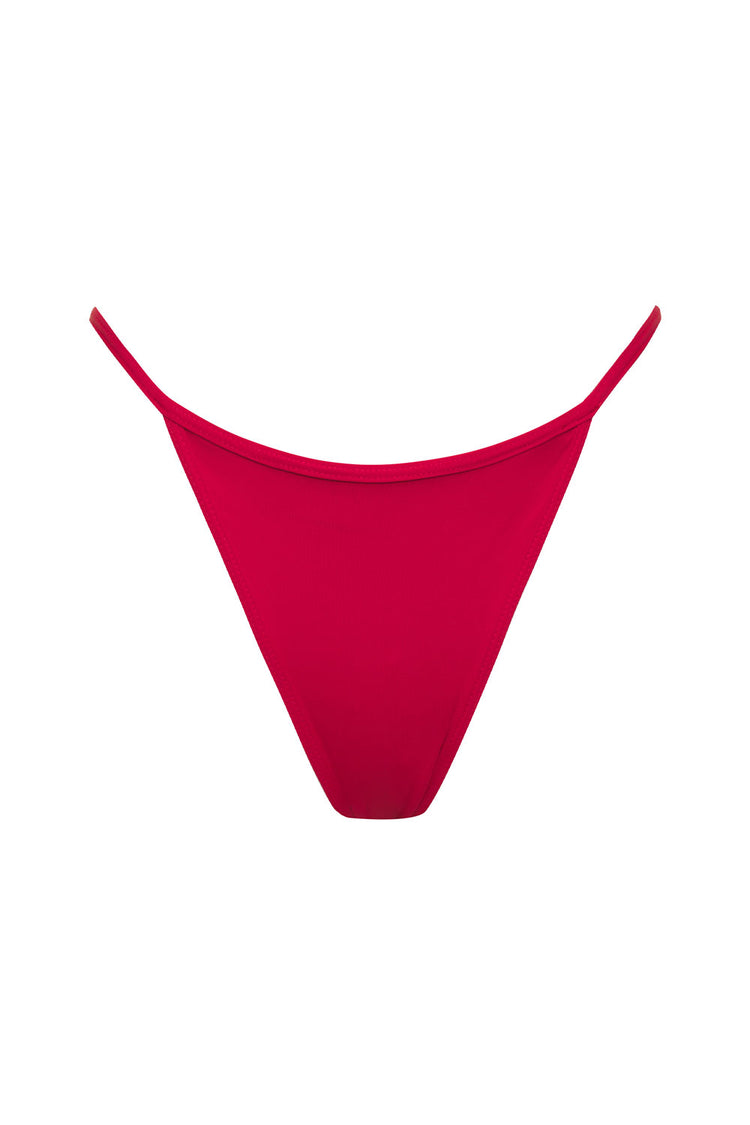 Frankies Bikinis x Pamela Anderson Zeus Cheeky Bikini Bottom - Anderson Red