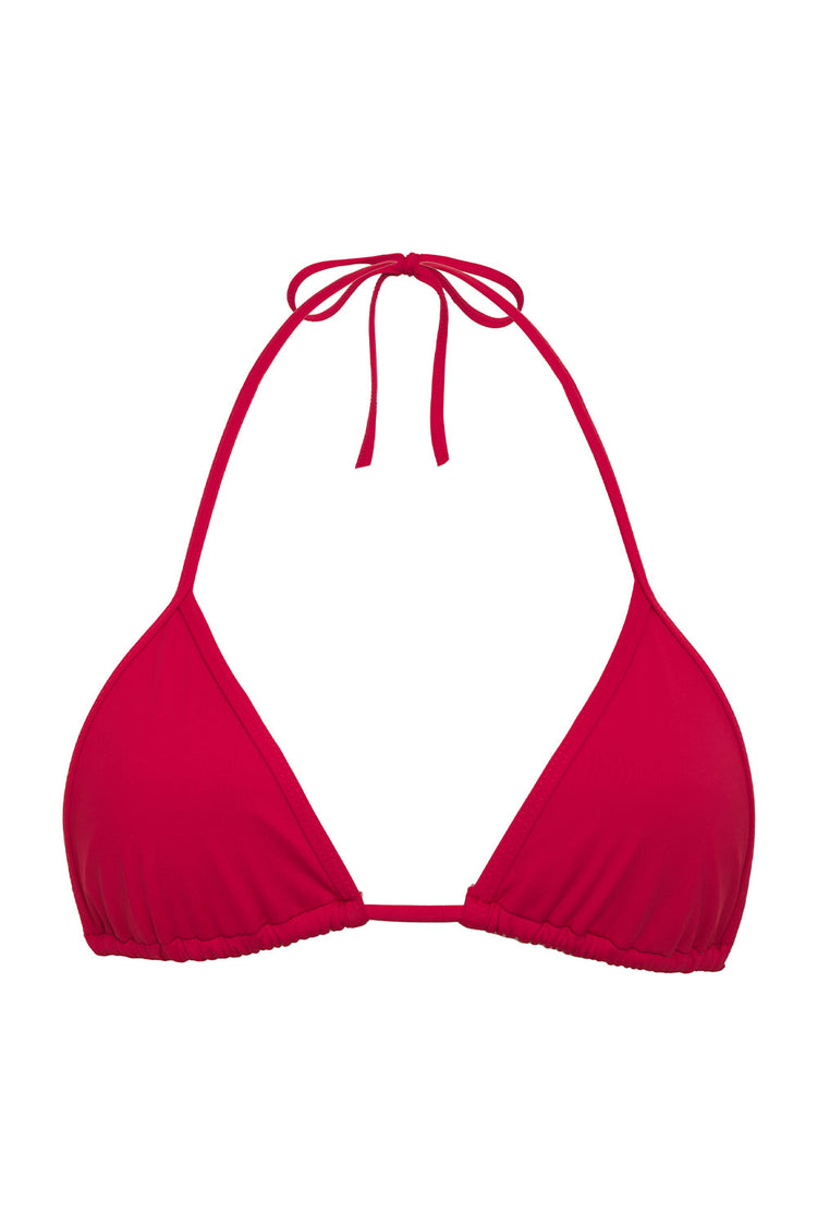 Frankies Bikinis x Pamela Anderson Zeus Triangle Bikini Top - Anderson Red
