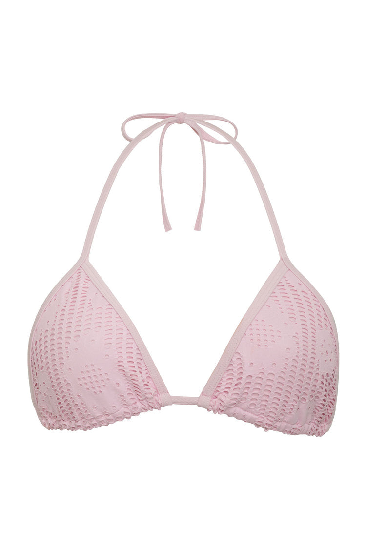 Frankies Bikinis x Pamela Anderson Zeus Triangle Bikini Top - Pink Dream