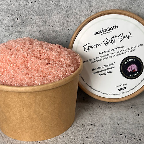 Wash & Cloth Epsom Salt - 8 Oz