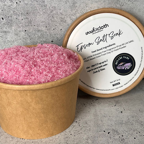 Wash & Cloth Epsom Salt - 8 Oz