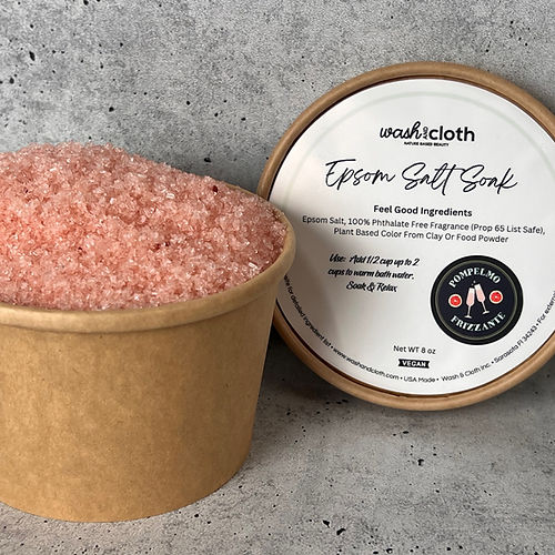 Wash & Cloth Epsom Salt - 8 Oz